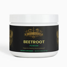 Jar of Virile Valour Beetroot Powder on a white background