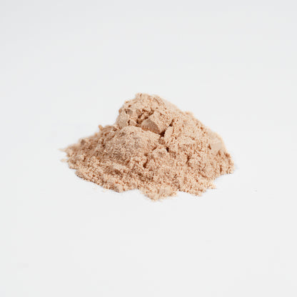 Virile Valour Fermented Mushroom Blend powder on a light gray background