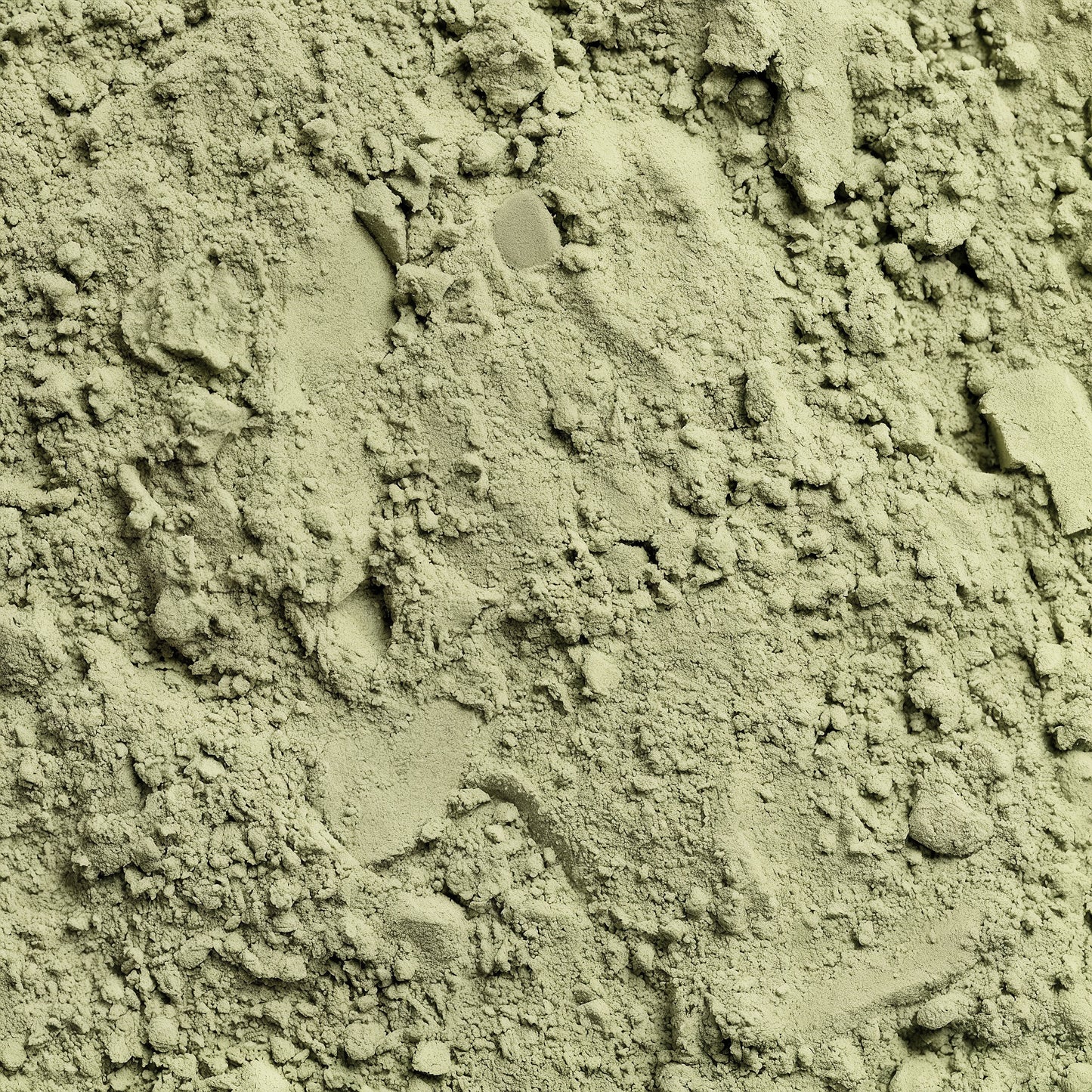 Close-up of greenish-Superfood powder