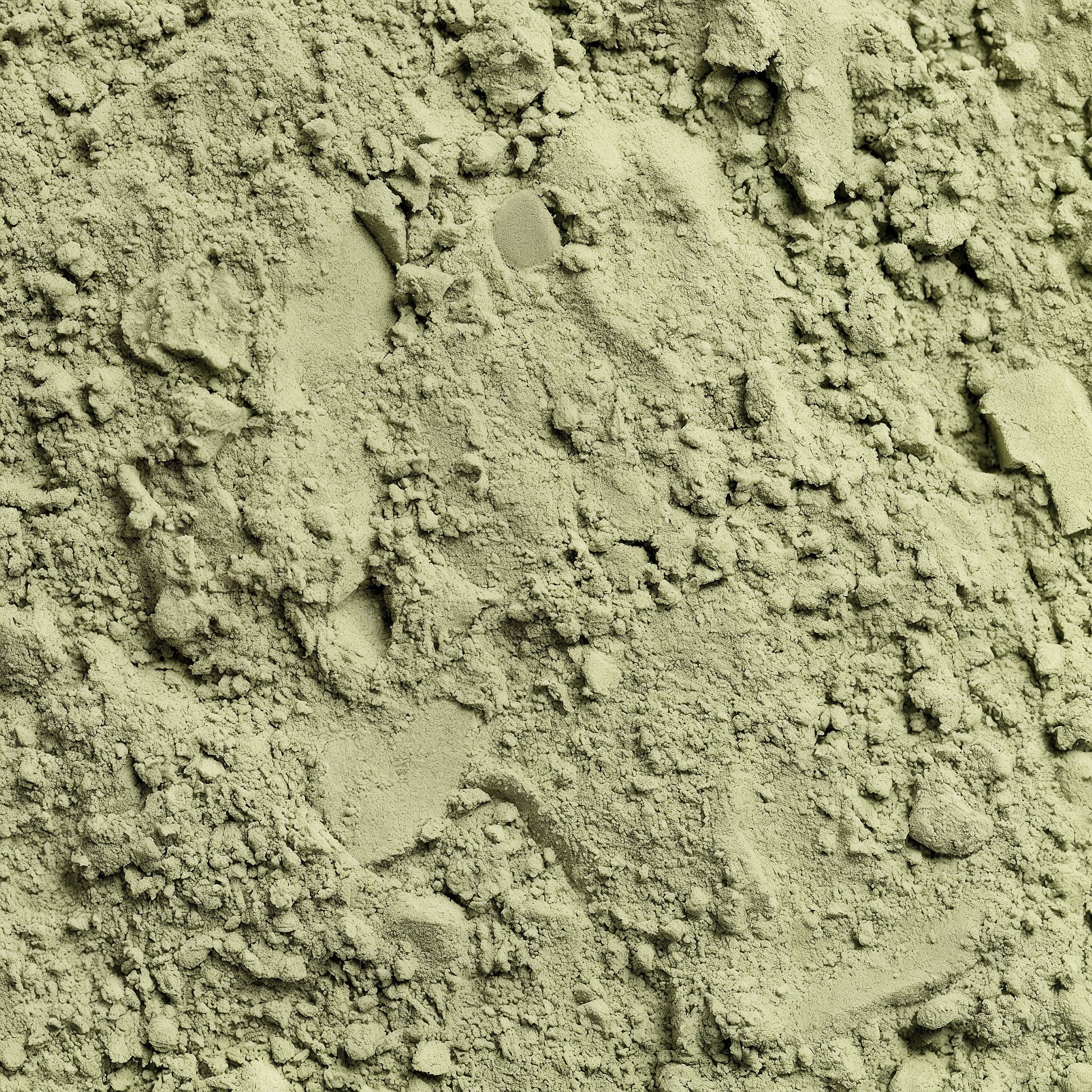 Close-up of greenish-Superfood powder