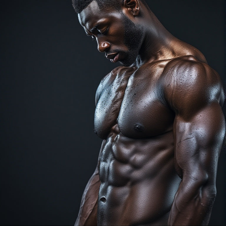 Virile Valour Natural Testoterone Boost Male Model with a dark background