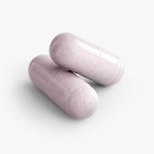 Virile Valour Vision Support For Men pink capsules on a white background