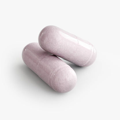 Virile Valour Vision Support For Men pink capsules on a white background